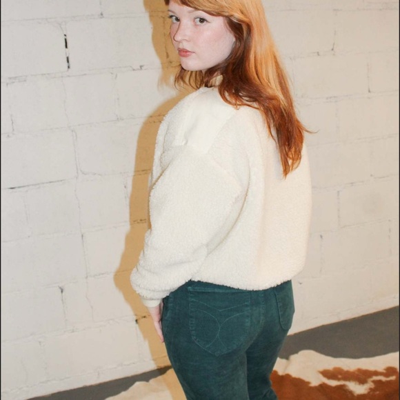 nwt ROLLA'S FREE PEOPLE original straight corduroy pant in forest green 27 - Picture 2 of 15